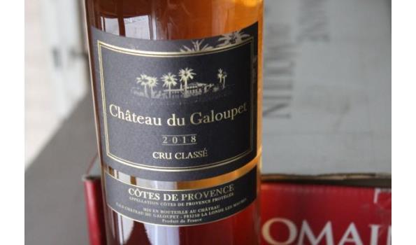 6 flessen à 75cl rose wijn Chateau du Galoupet Côtes de Provence 2018 plus 6 flessen à 75cl witte wijn Domaine du Moulin de Dusenbach, Pinot Gris, 2018